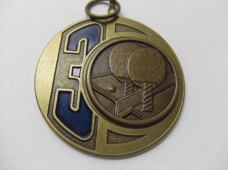 Tafeltennis kampioenschap B klasse seizoen 1988-1989